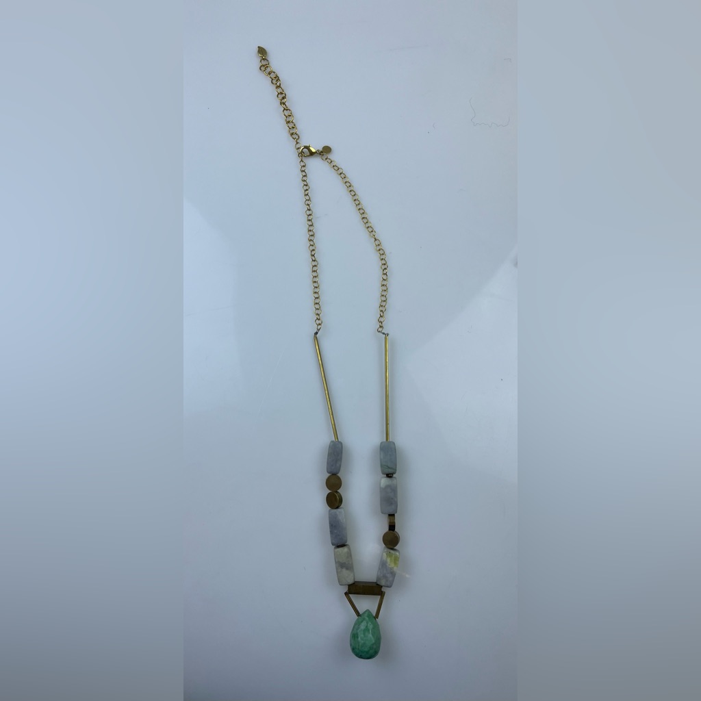 David Aubrey Stones Statement Necklace Hr12-14